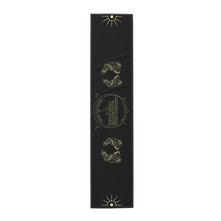 Pisces Acrostic Poem Table Runner