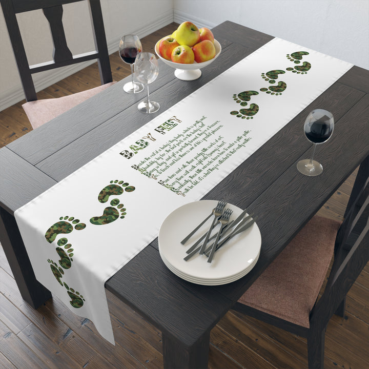 “Baby Feet” Table Runner - Camo