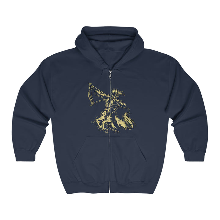 Written in the Stars Unisex Full Zip Hooded Sweatshirt - Sagittarius