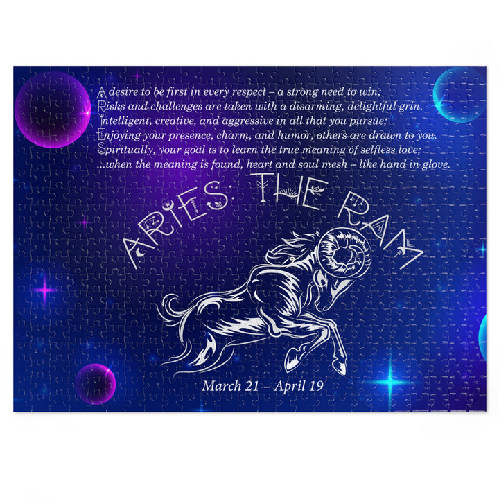 Aries Acrostic Poem Puzzle - Tin Box