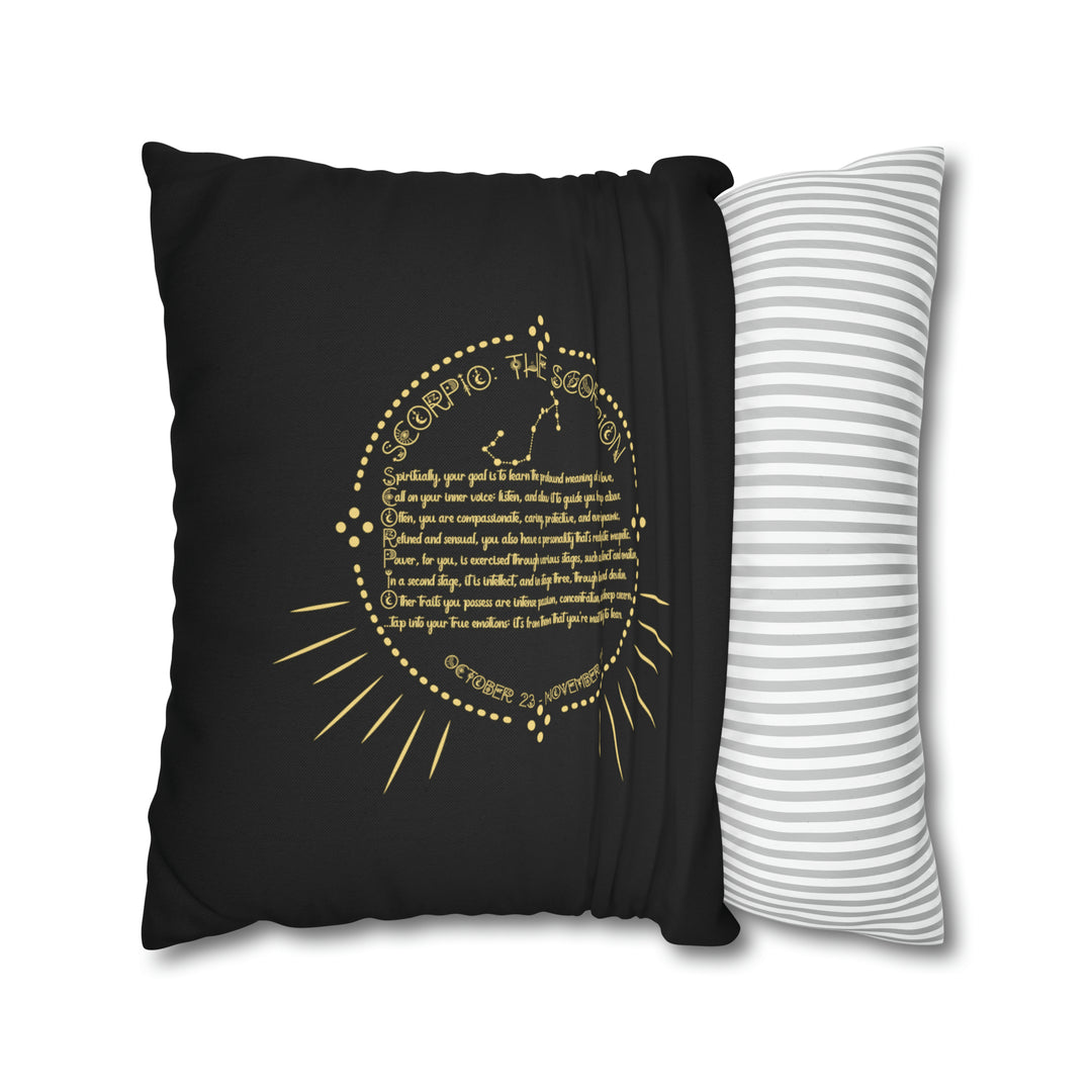 Written in the Stars Pillowcase/Cover Spelling Out "Scorpio"