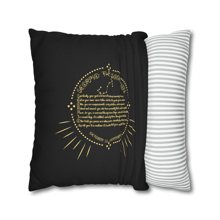 Written in the Stars Pillowcase/Cover Spelling Out "Scorpio"