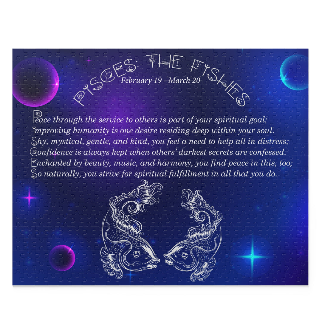Pisces Acrostic Poem Puzzle