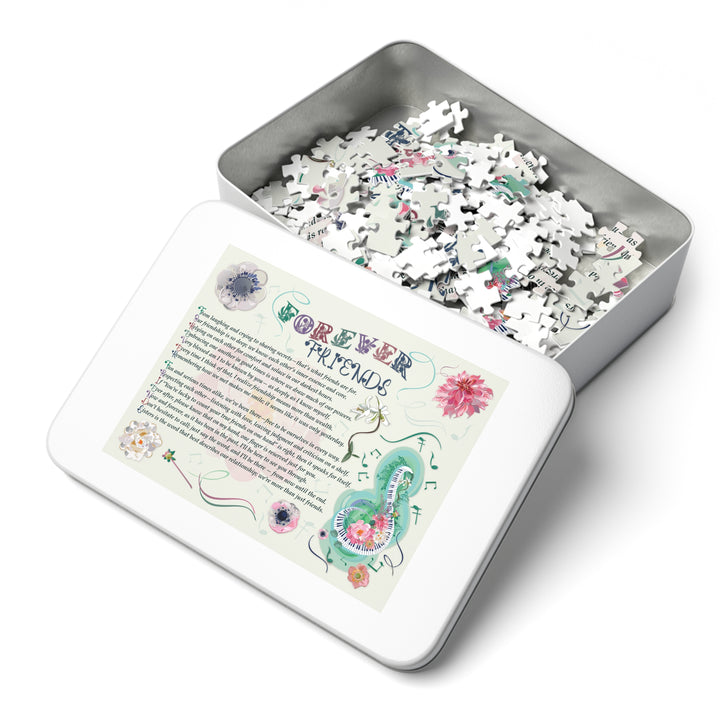 Forever Friends Acrostic Poem Puzzle - Musical - Tin Box