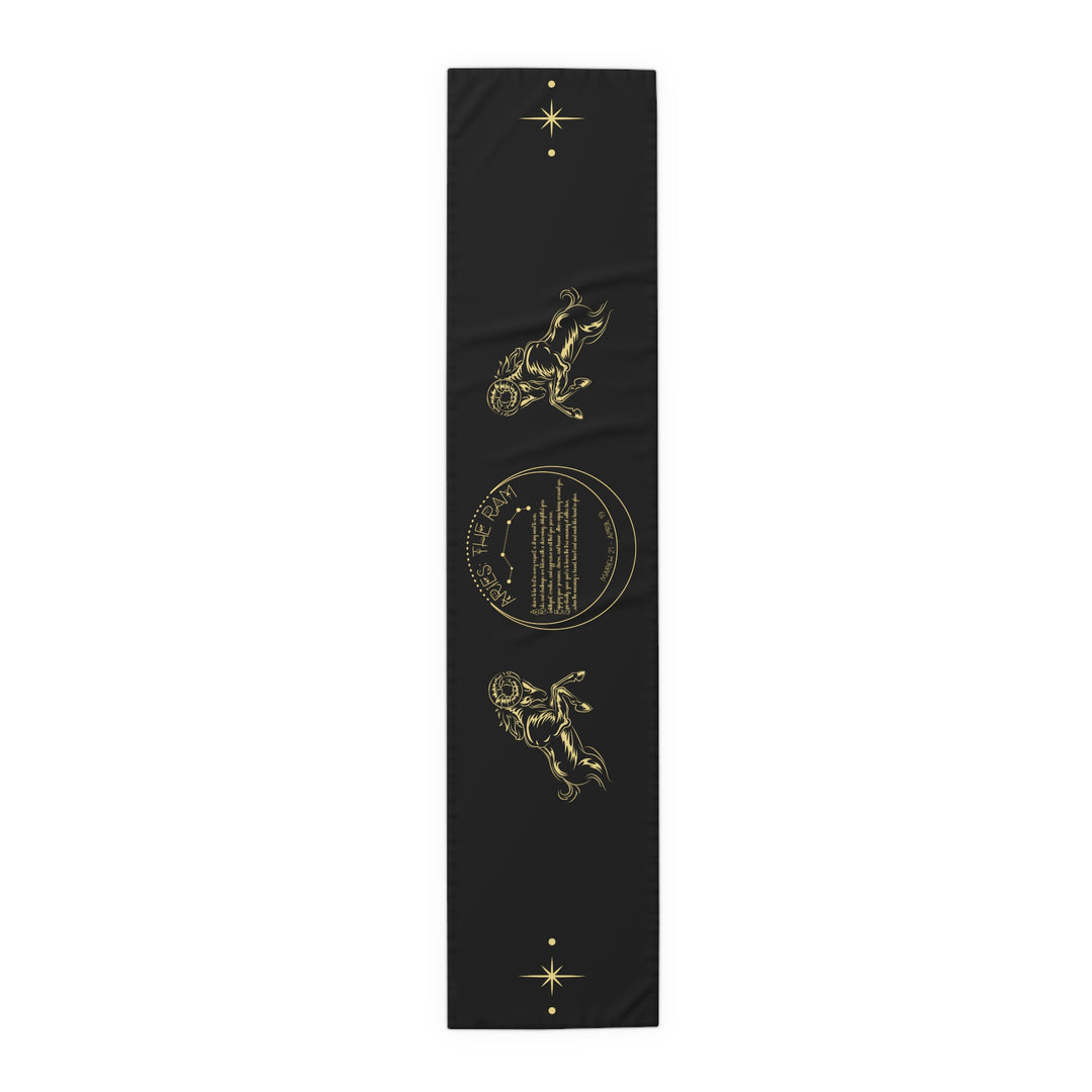 Aries Acrostic Poem Table Runner