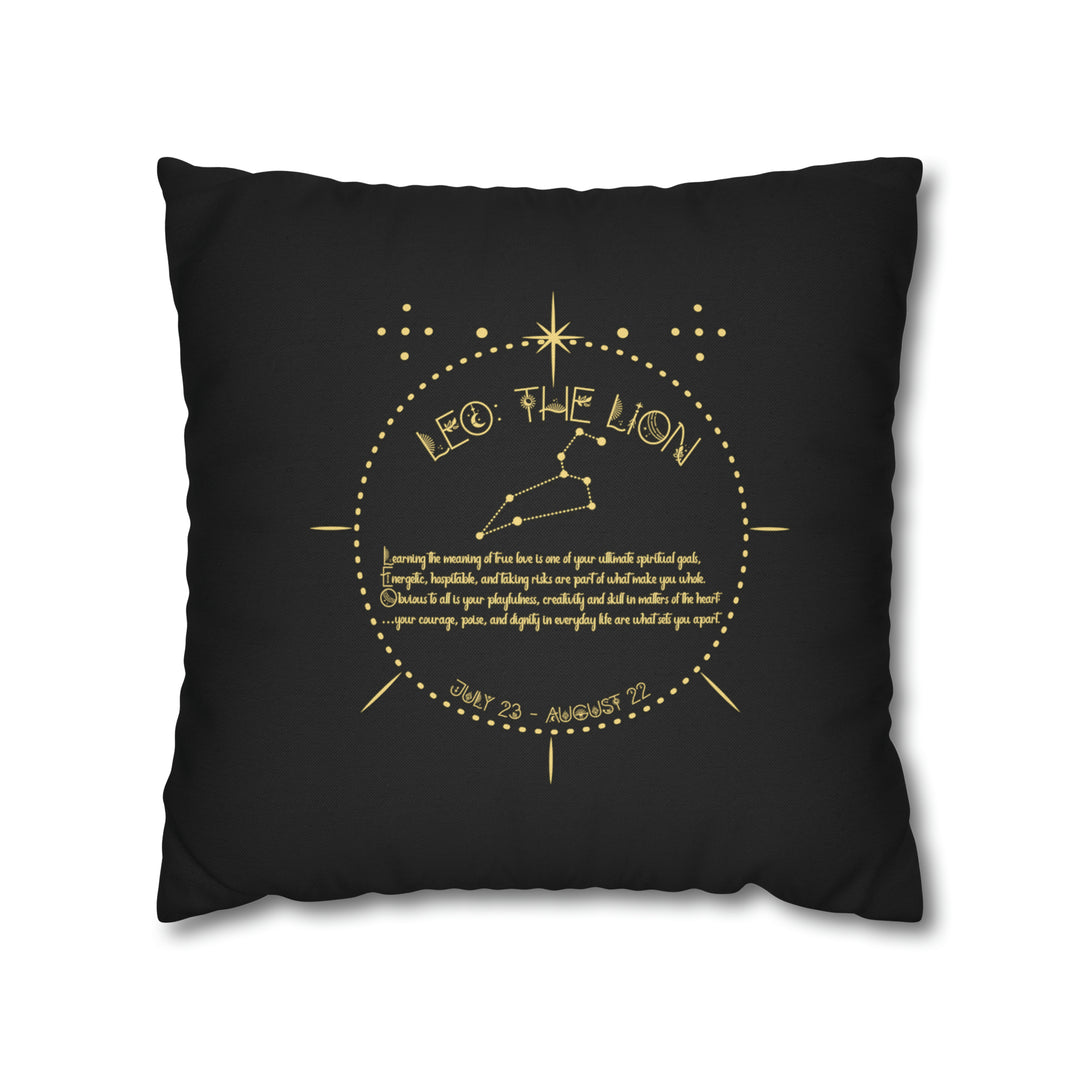 Written in the Stars Pillowcase/Cover Spelling Out "Leo"