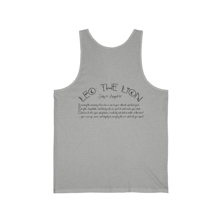 “Leo” Unisex Acrostic Poem Jersey Tank