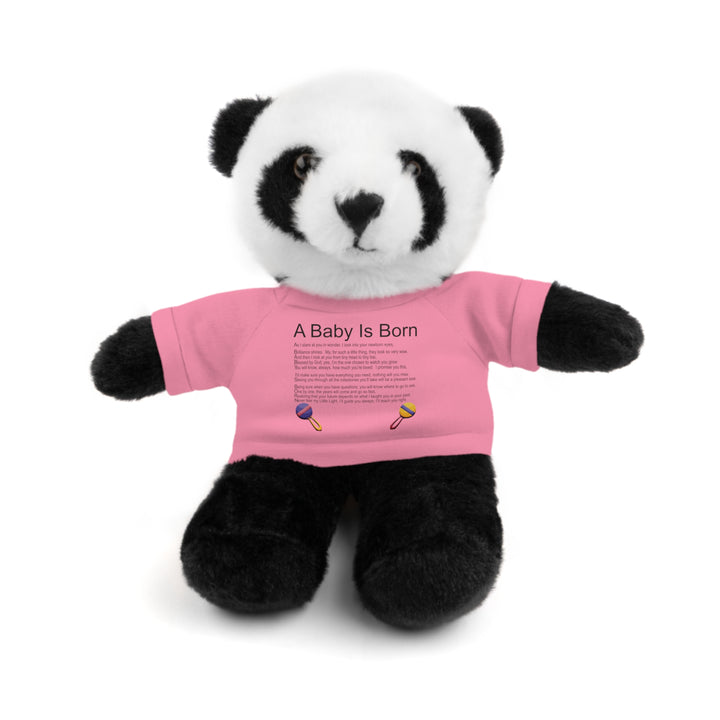 A Baby is Born Acrostic Poem Stuffed Animal Collection with T-Shirt - Fun Font-Toys