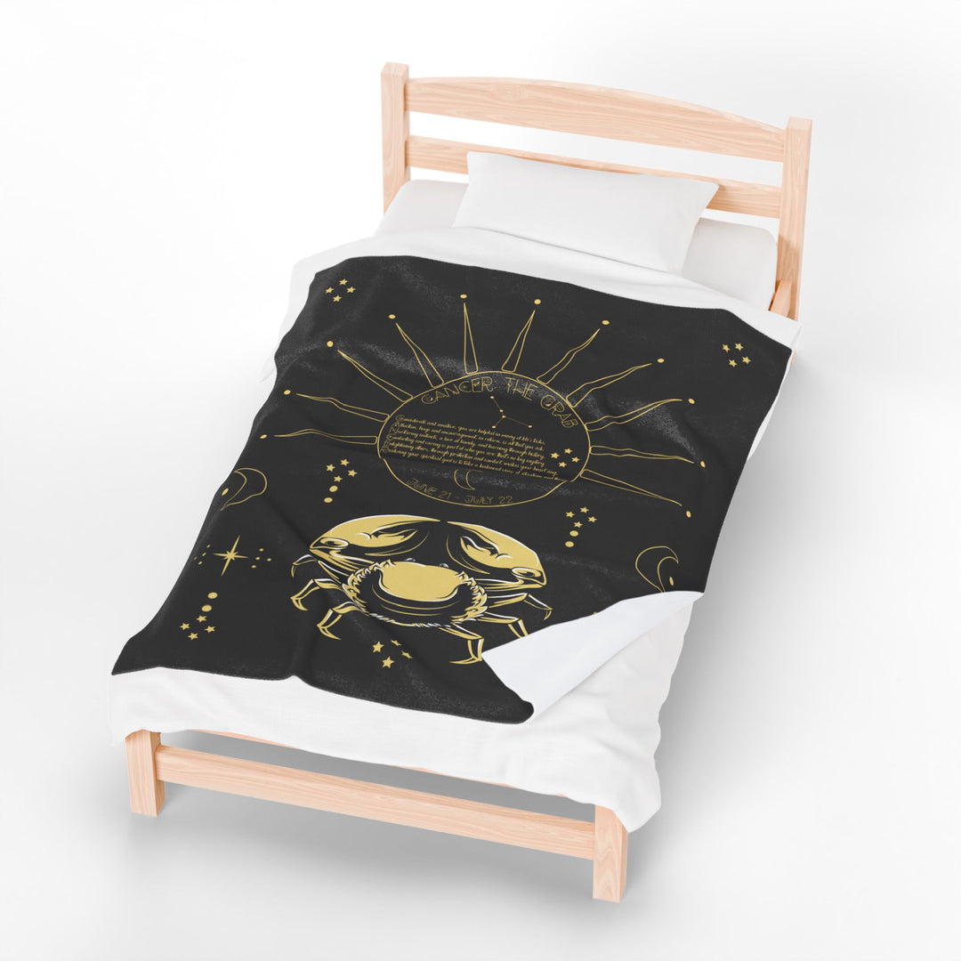 Cancer Acrostic Poem Velveteen Blanket