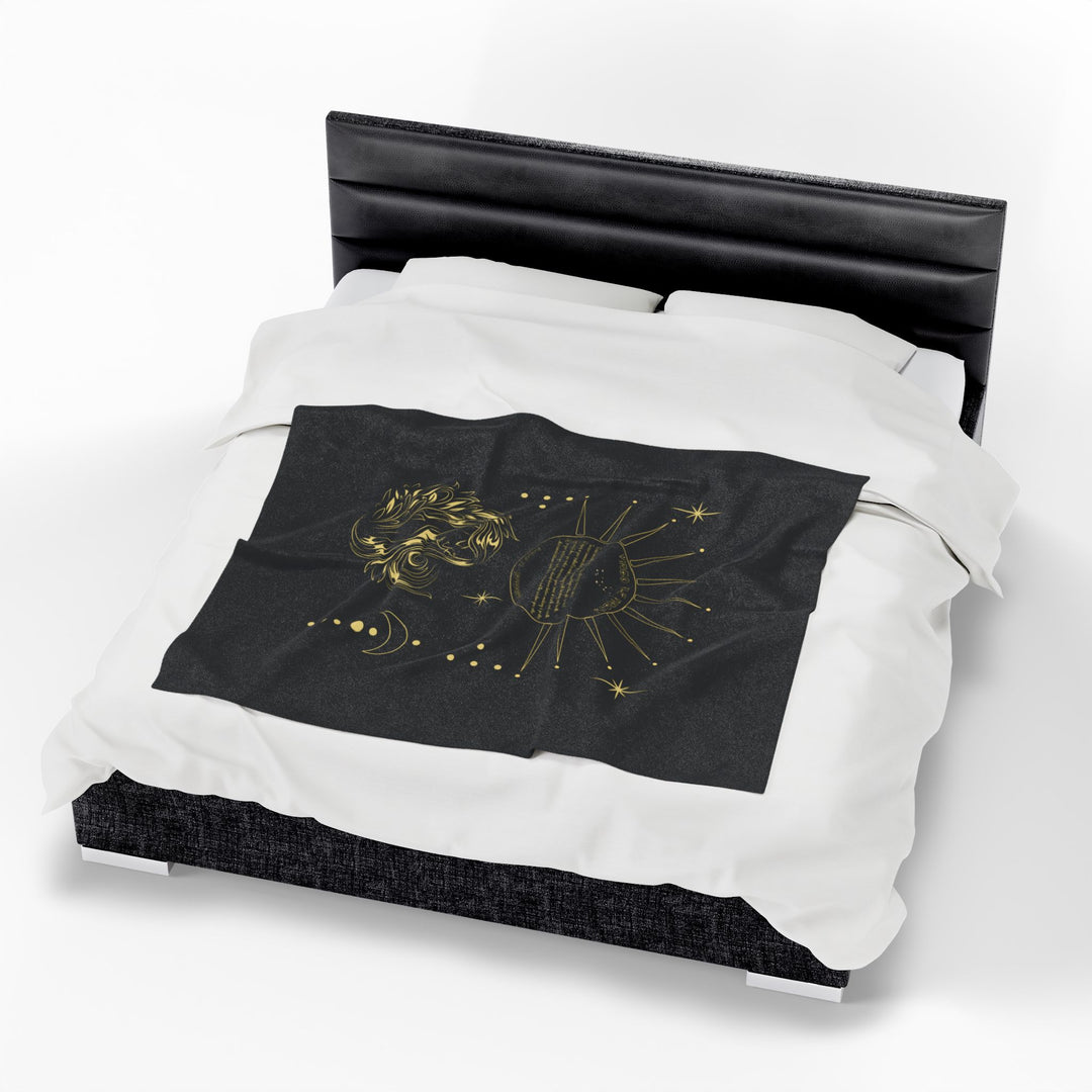 Virgo Acrostic Poem Velveteen Blanket