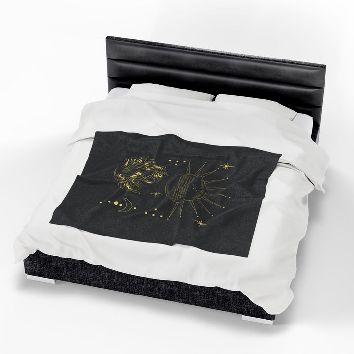 Virgo Acrostic Poem Velveteen Blanket