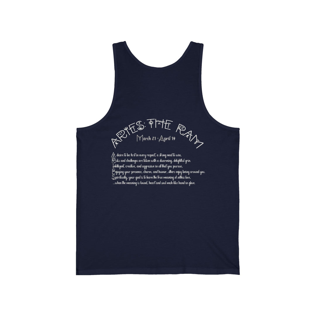 “Aries”  Unisex Acrostic Poem Jersey Tank