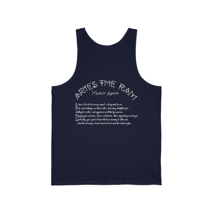 “Aries”  Unisex Acrostic Poem Jersey Tank