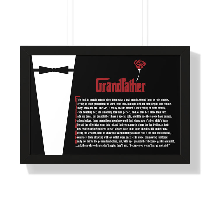 It's Just a Phrase "Grandfather" Framed Acrostic Poem Print