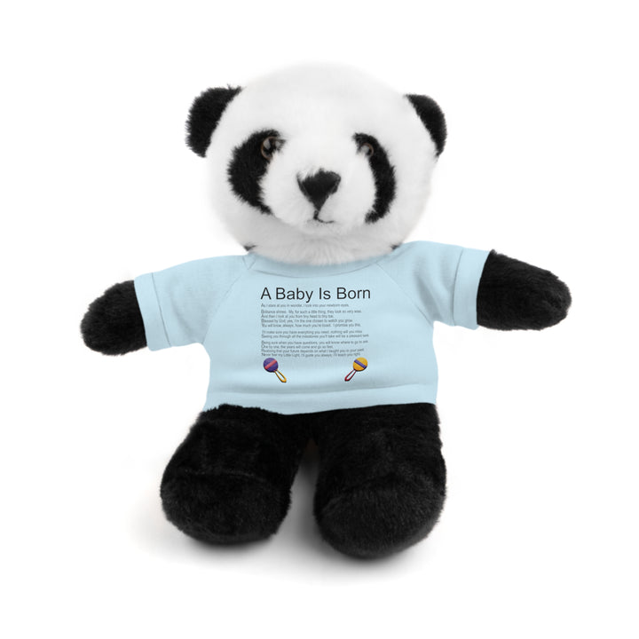 A Baby is Born Acrostic Poem Stuffed Animal Collection with T-Shirt - Fun Font-Toys