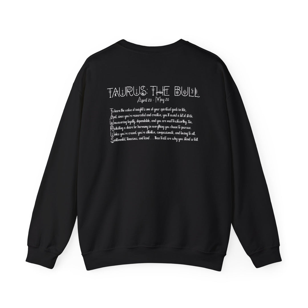Taurus Acrostic Poem Astrology Sweatshirt - Unisex
