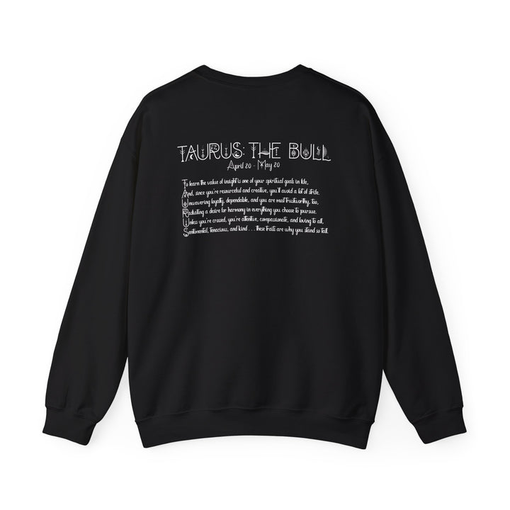Taurus Acrostic Poem Astrology Sweatshirt - Unisex
