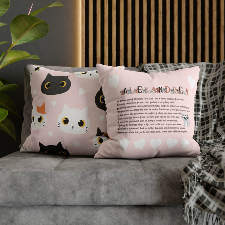 Namesakes Pillow Case Cover - Kitty Design