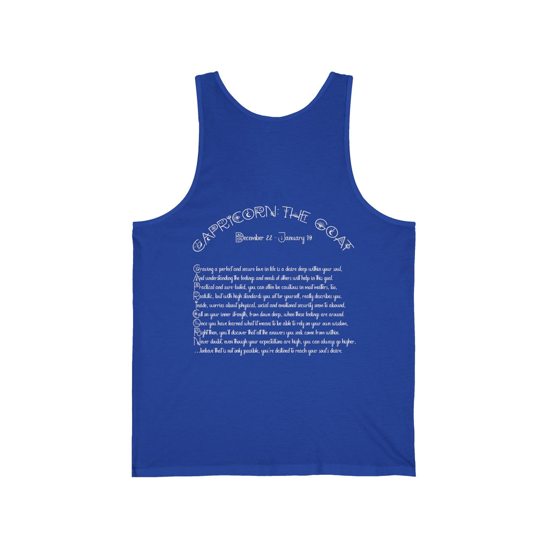 “Scorpio” Unisex Acrostic Poem Jersey Tank