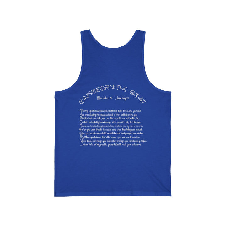 “Scorpio” Unisex Acrostic Poem Jersey Tank
