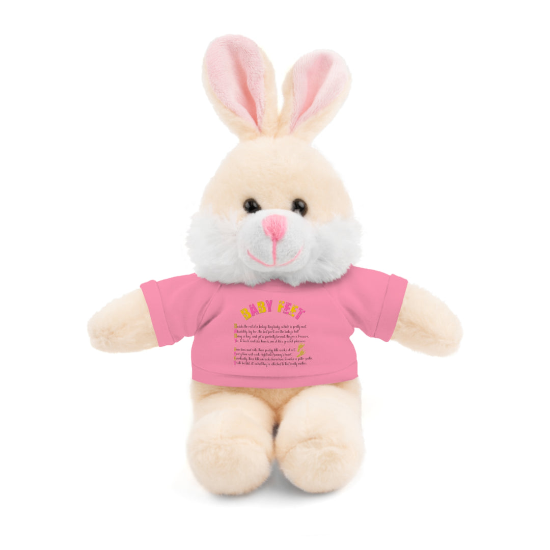 Baby Steps Stuffed Animals with Tee - Baby Feet - Gold Footprints