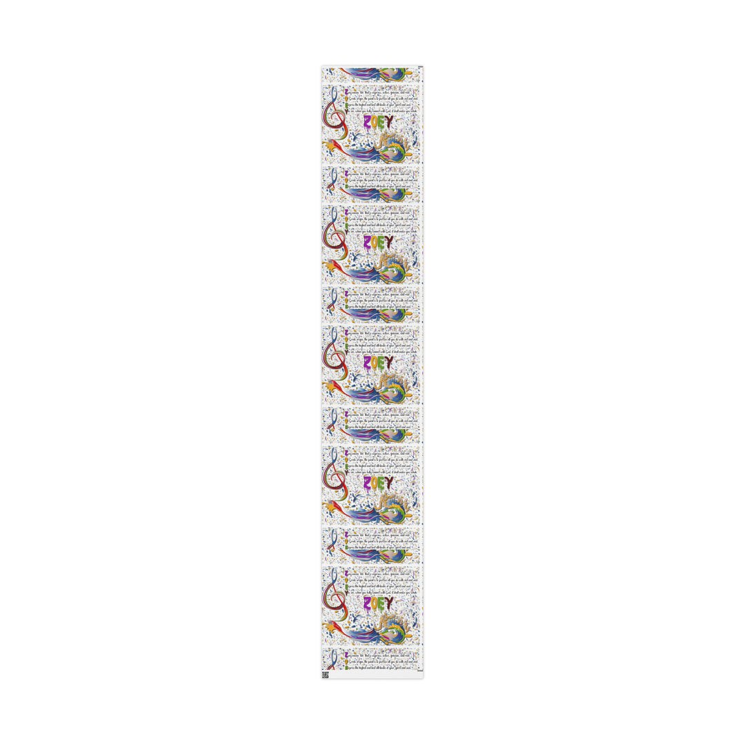 Namesakes Acrostic Poem Chic Gift Wrapping Paper