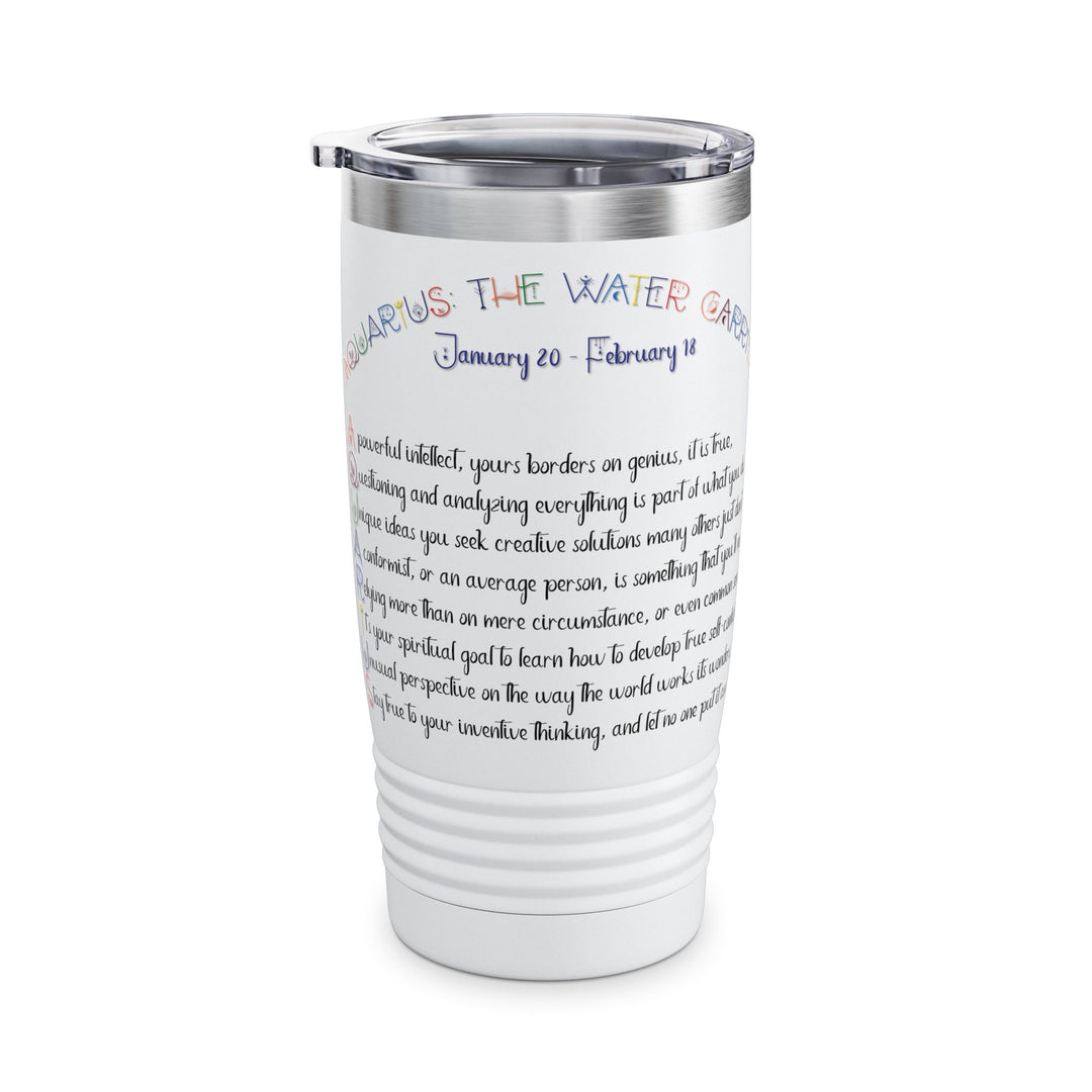 Aquarius Acrostic Poem Ringneck Tumbler - 20oz