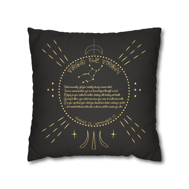 Virgo Acrostic Poem Pillow Cover