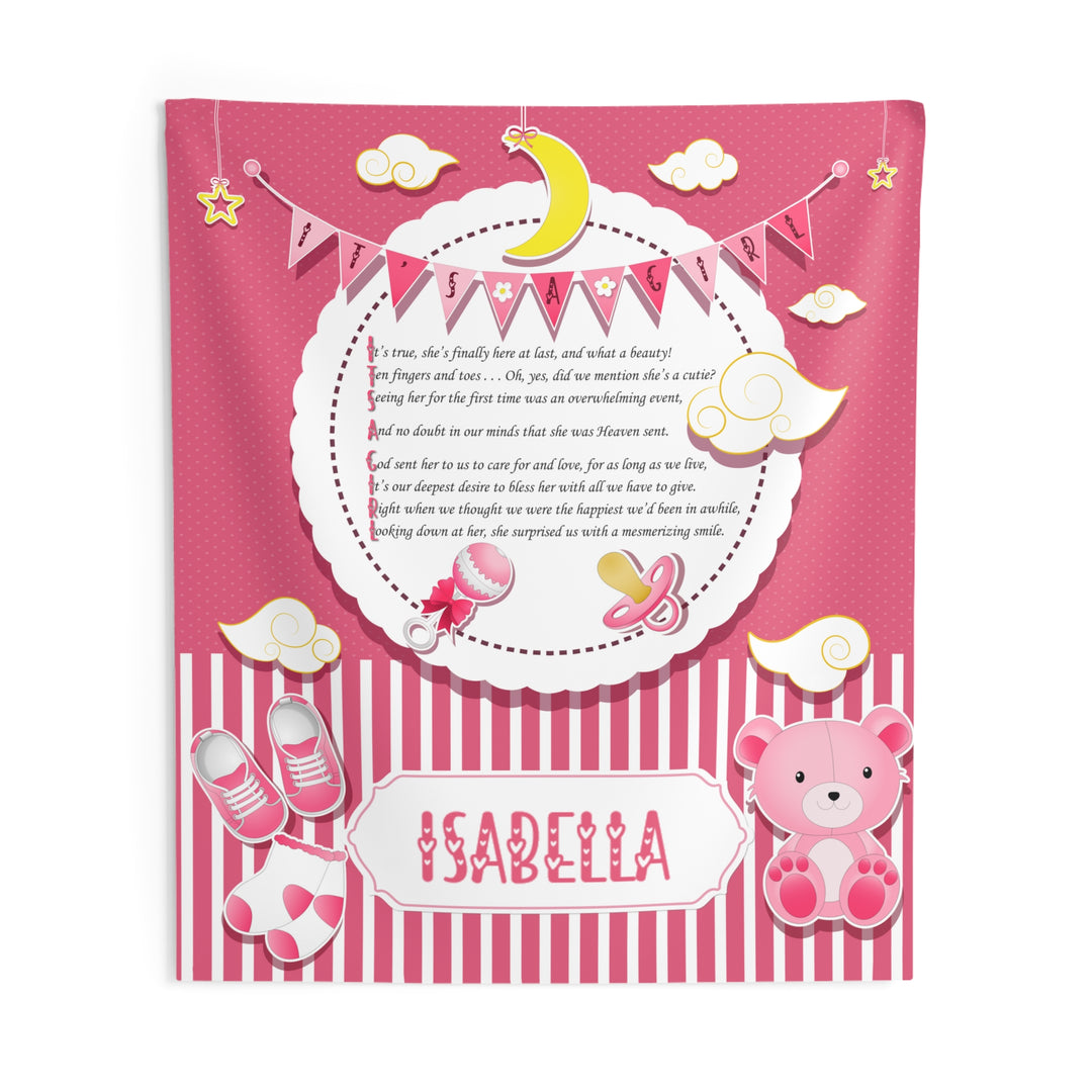 "It's a Girl" Baby Shower Backdrop - Personalized