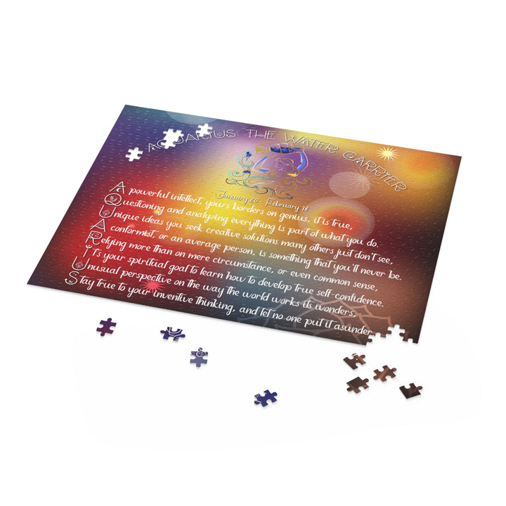 Aquarius Acrostic Horoscope Puzzle - Beams