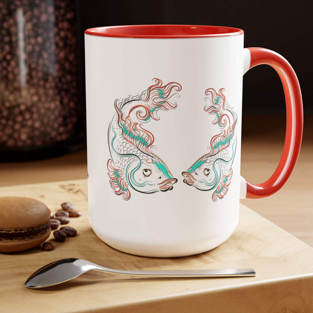 Pisces Two-Tone Coffee Mugs - 15oz