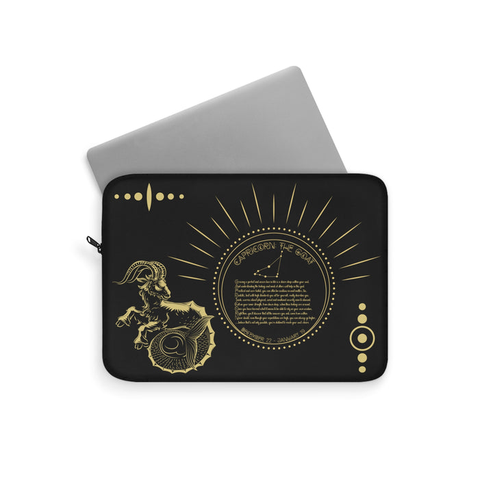 Capricorn Acrostic Poem Laptop Sleeve