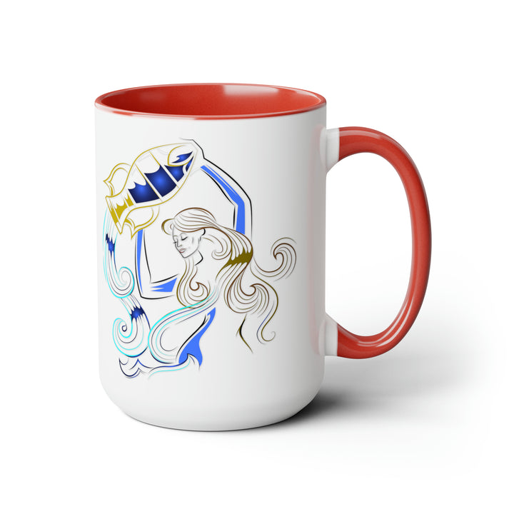 Written in the Stars Two-Tone Coffee Mugs - 15oz - Aquarius