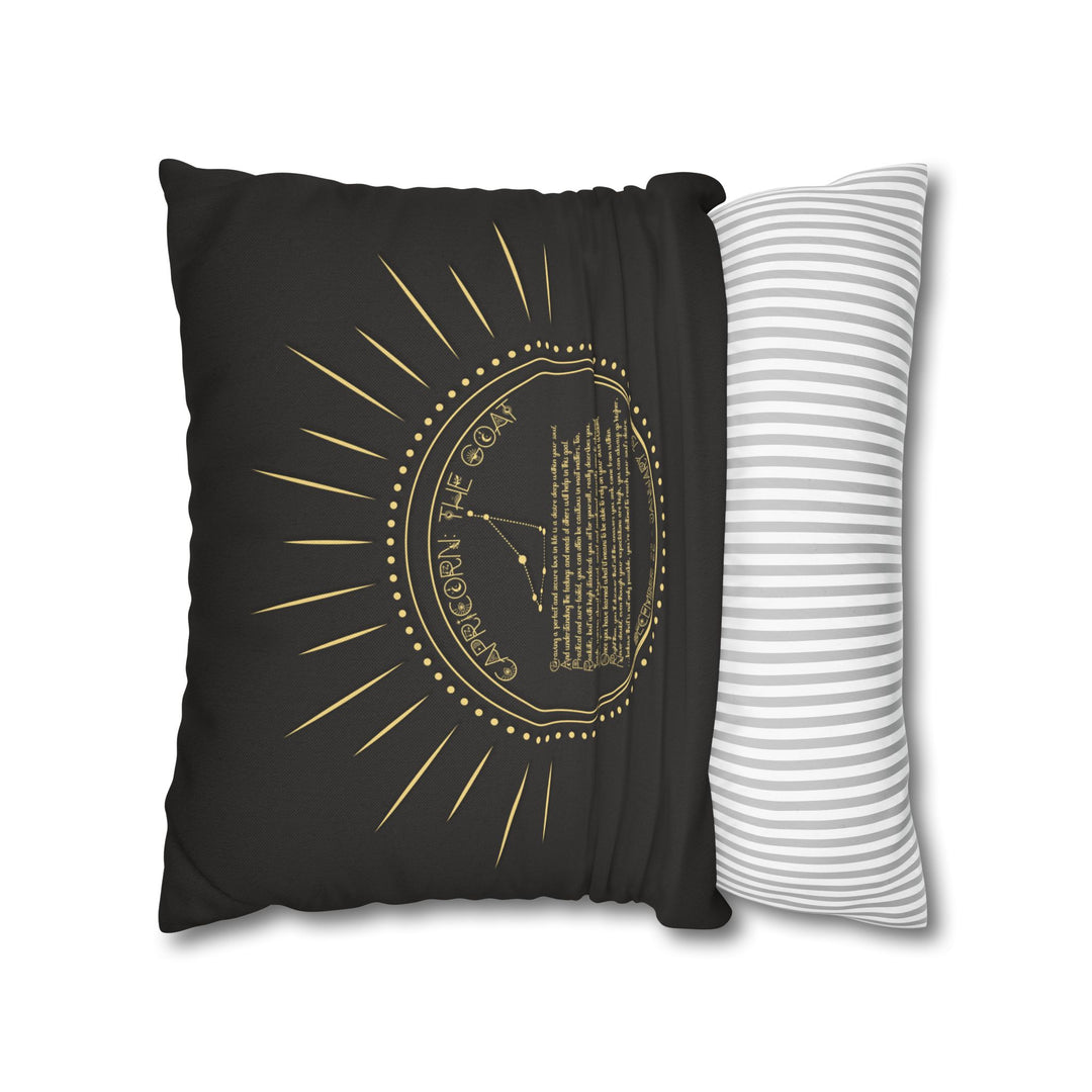 Capricorn Acrostic Poem Pillow Cover
