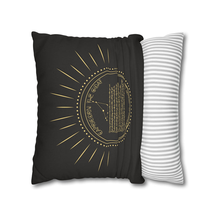 Capricorn Acrostic Poem Pillow Cover