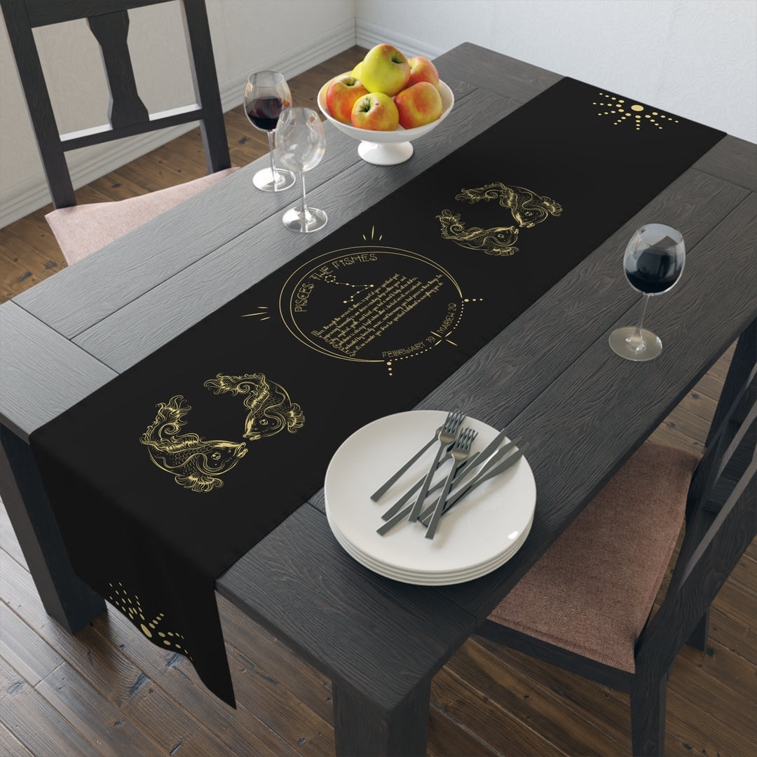 Pisces Acrostic Poem Table Runner