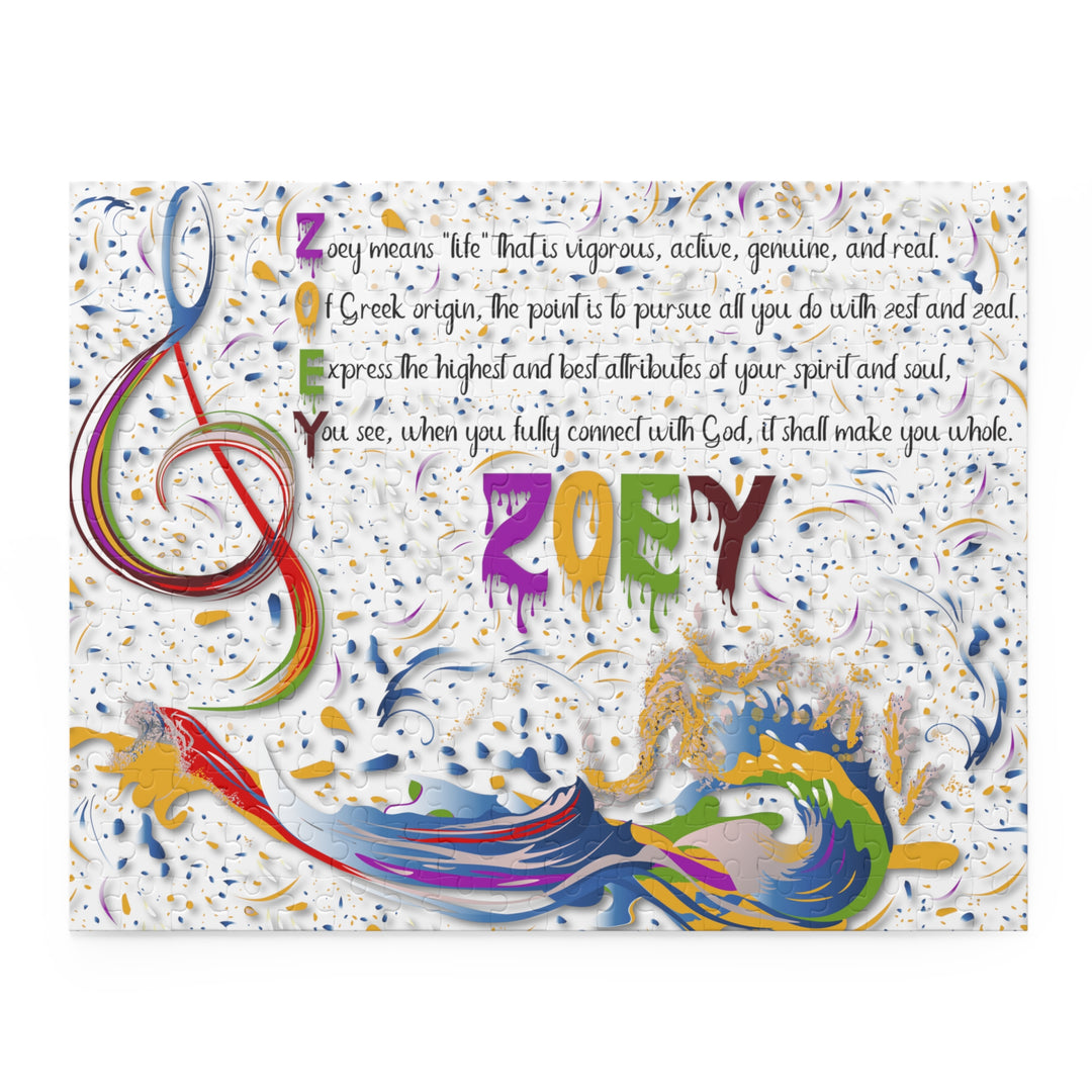 Namesakes Personalized Acrostic Poem Puzzle _ Musical Note