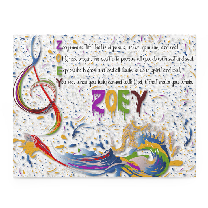 Namesakes Personalized Acrostic Poem Puzzle _ Musical Note