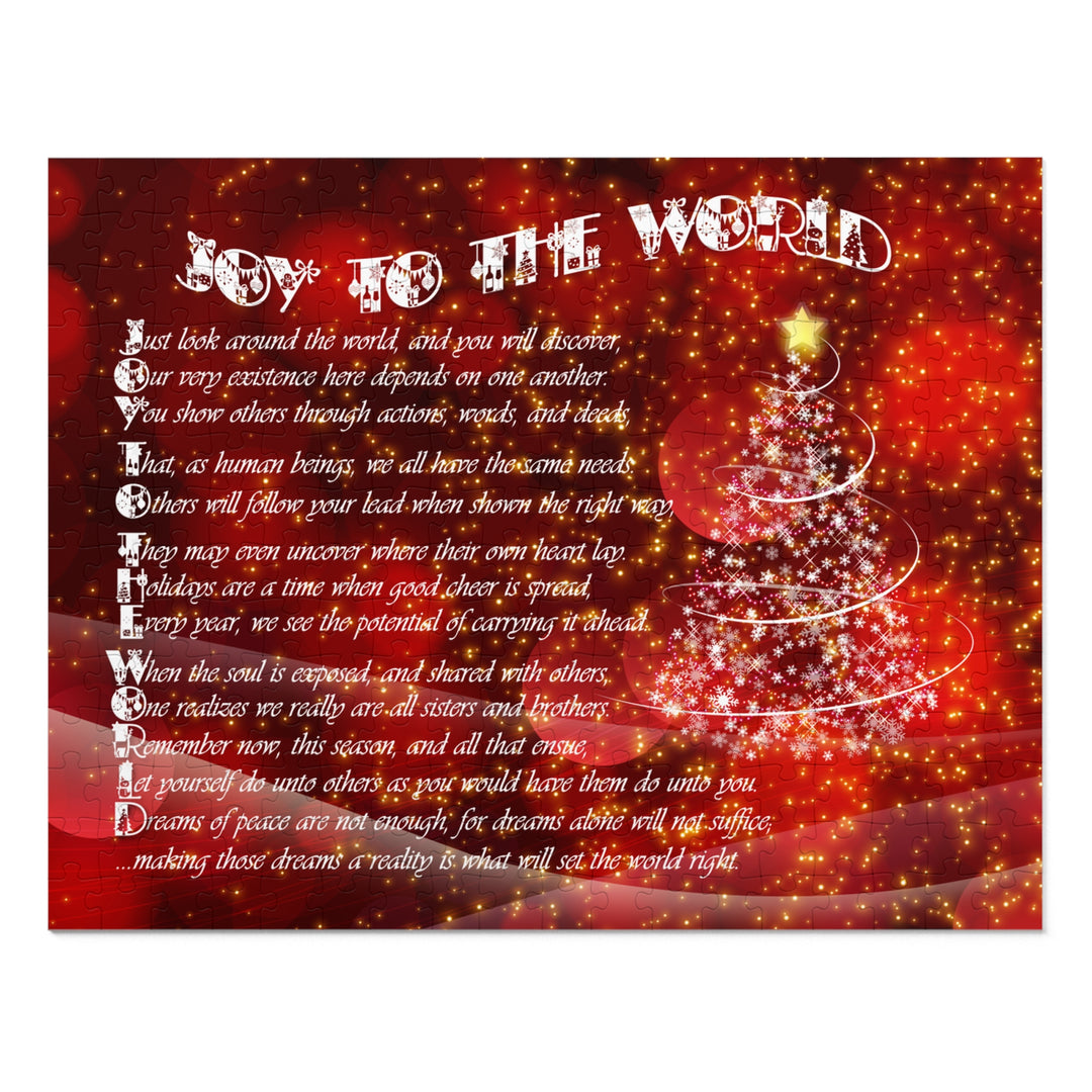 Joy to the World Acrostic Poem Puzzle - Swirl- Tin Box