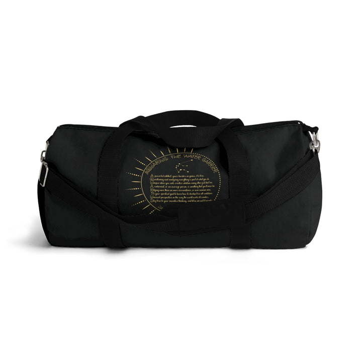Aquarius Acrostic Poem Duffel Bag