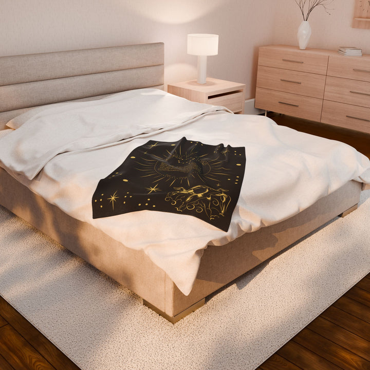 Gemini Acrostic Poem Velveteen Blanket