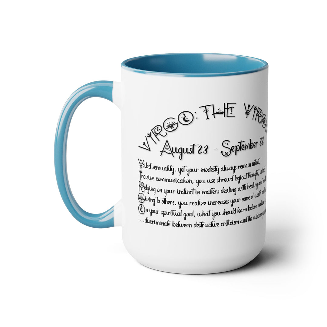Virgo Acrostic Poem Two-Tone Coffee Mugs - 15oz