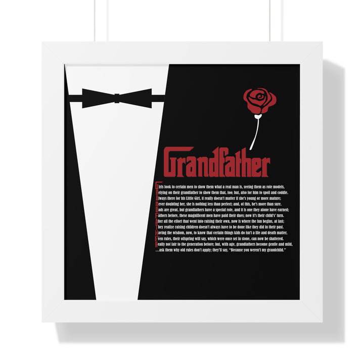 It's Just a Phrase "Grandfather" Framed Acrostic Poem Print
