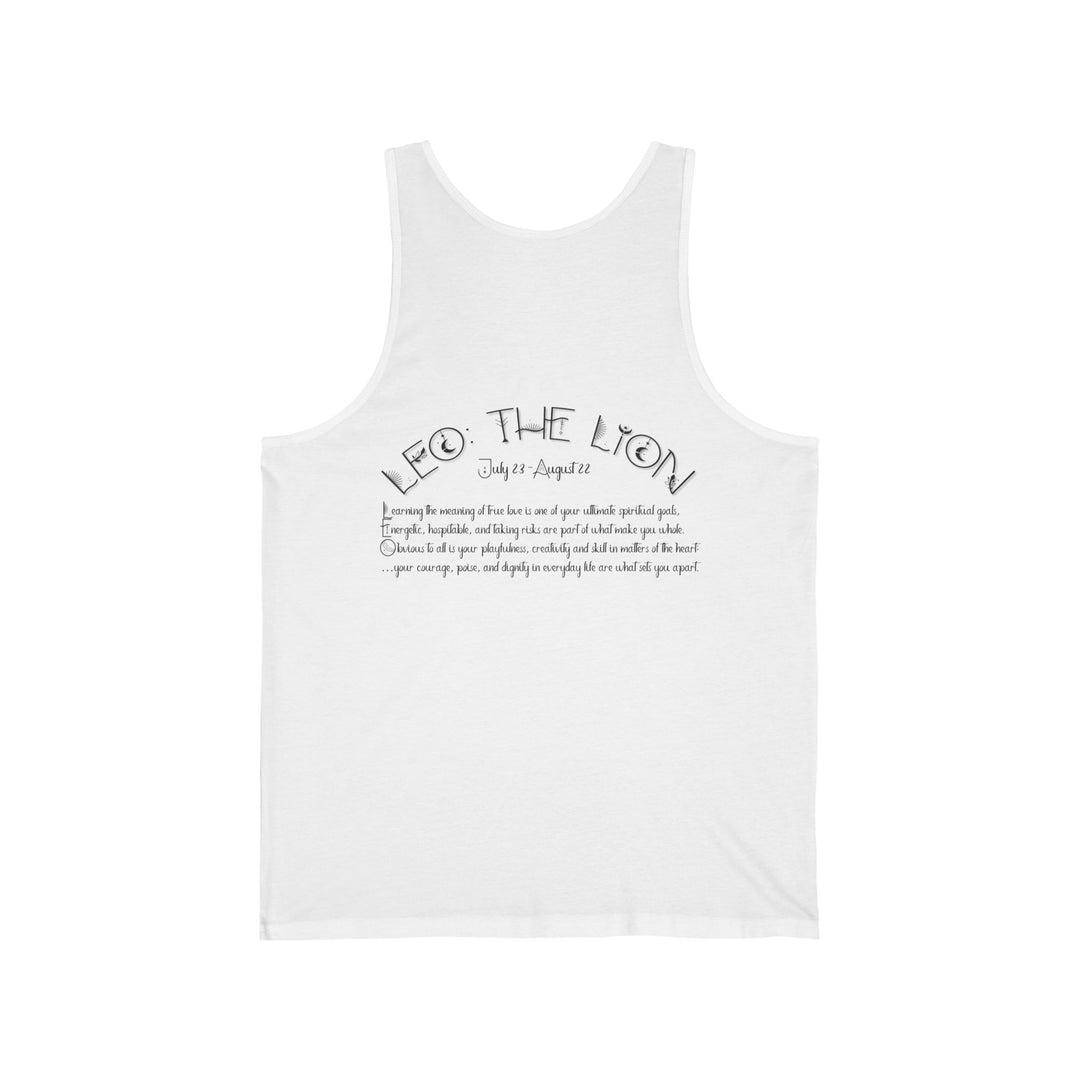 “Leo” Unisex Acrostic Poem Jersey Tank