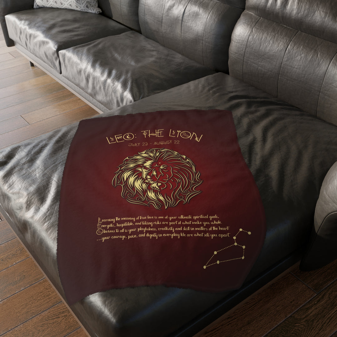 Leo Velveteen Microfiber Blanket (Two-sided print)