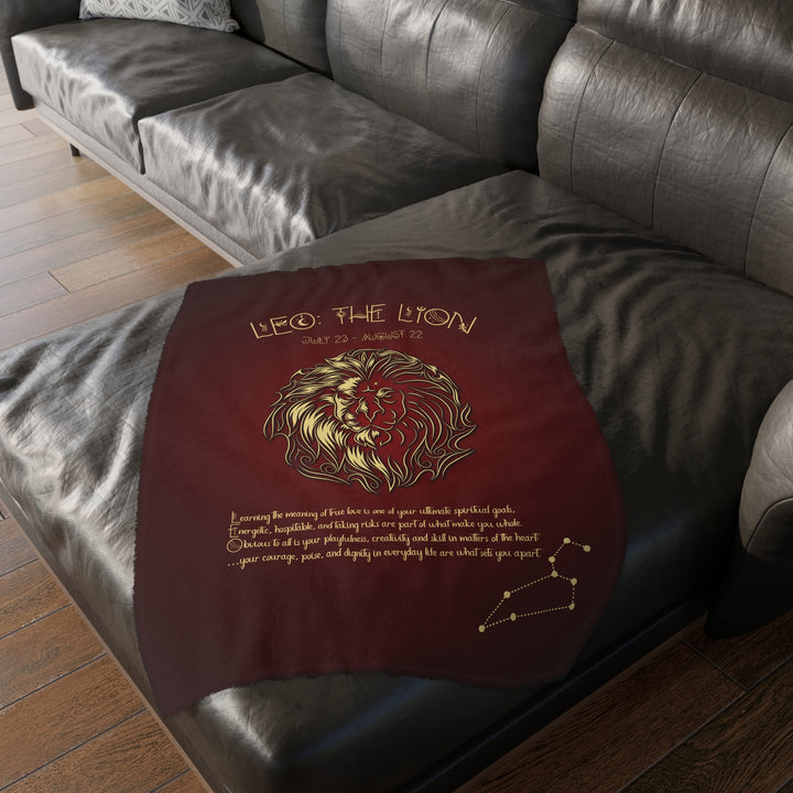 Leo Velveteen Microfiber Blanket (Two-sided print)