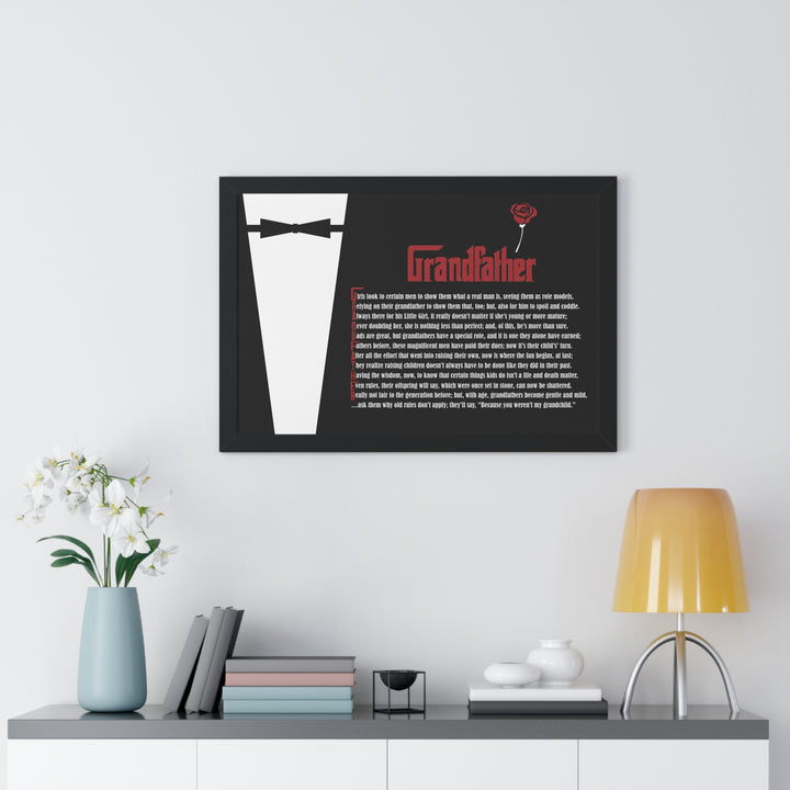 It's Just a Phrase "Grandfather" Framed Acrostic Poem Print