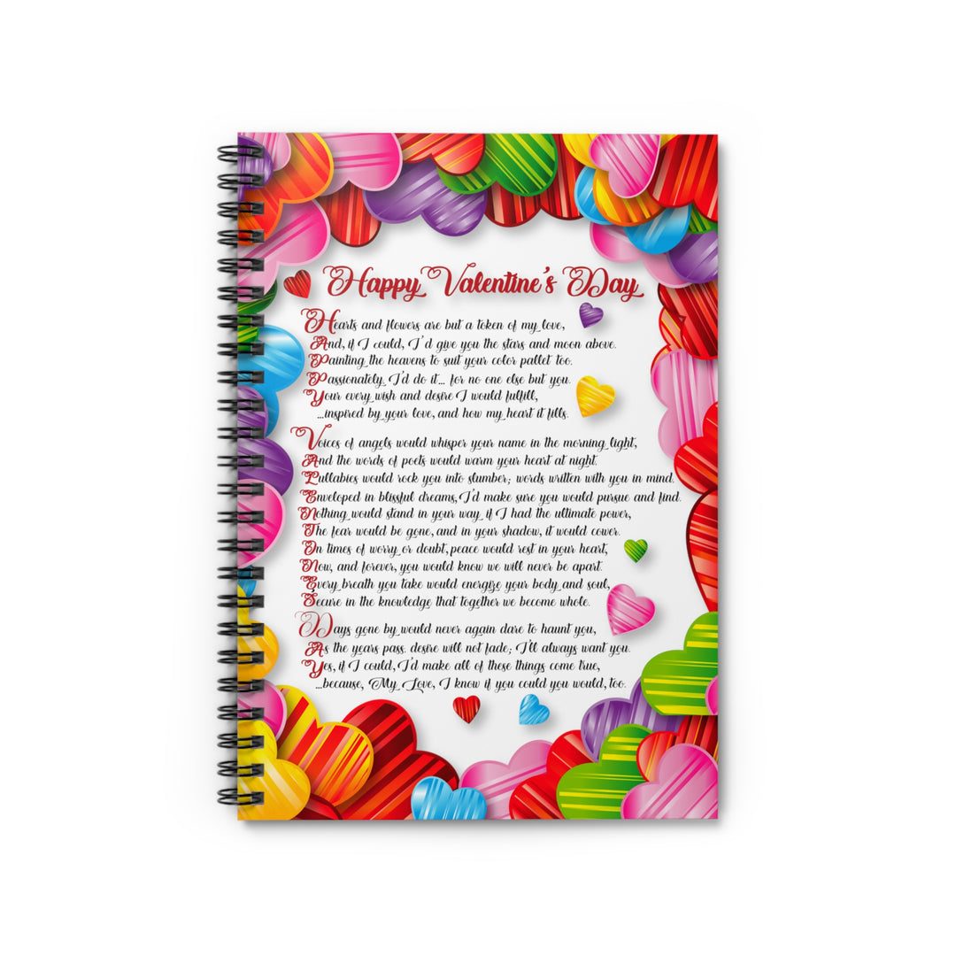 It's Just a Phrase "Happy Valentine's Day" Spiral Notebook - Ruled Line