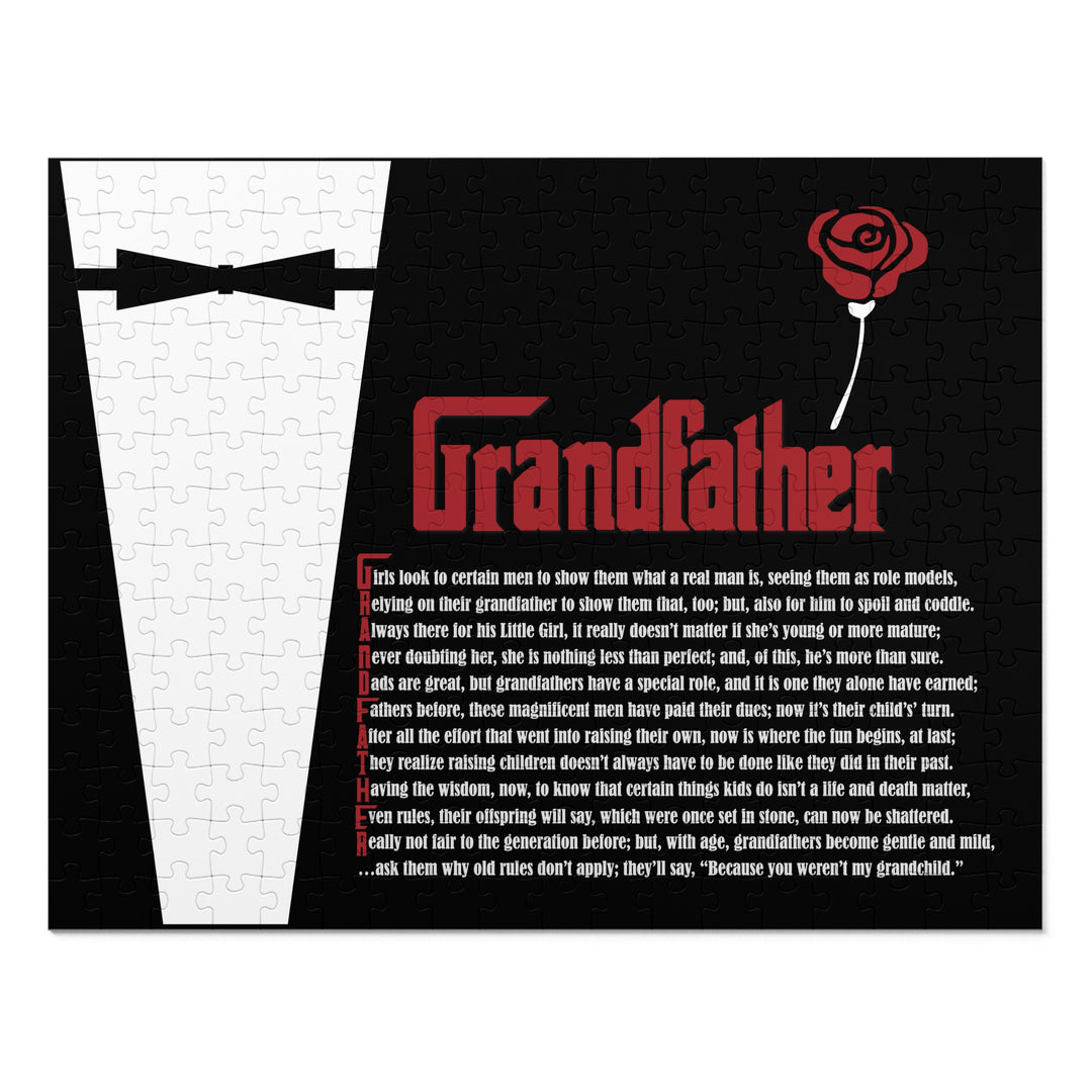 Grandfather Acrostic Poem Jigsaw Puzzle - Tin Box