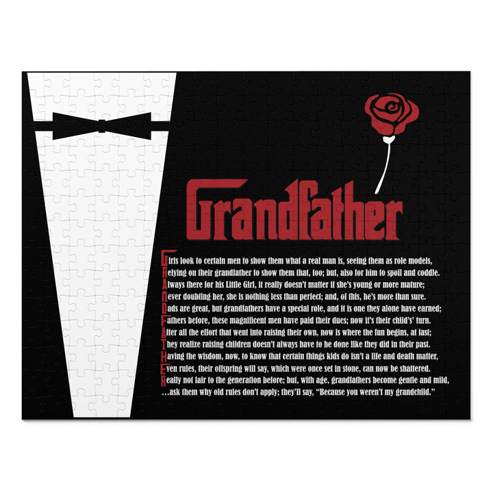 Grandfather Acrostic Poem Jigsaw Puzzle - Tin Box